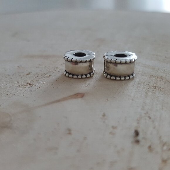 Retired Pandora  Clip with Beaded Accent - Picture 2 of 4